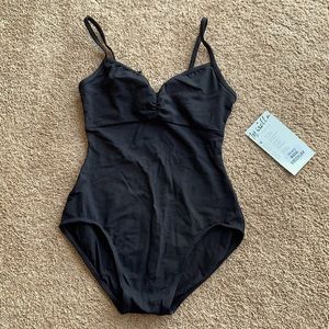 NWT Black Mirella Cami Leotard